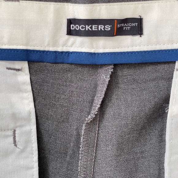 Dockers Men's Dress Plants Straight Fit Size 36x30 Gray - Picture 9 of 9
